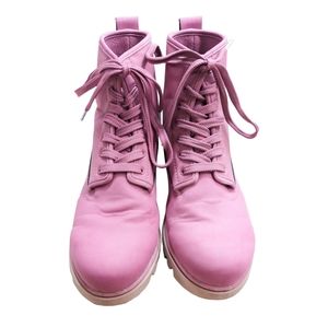 Pink Combat boots Johnny Treklite by Native Shoes